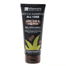 Doccia Shampoo All in One Aloe Bio e Caffeina