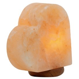 Lampada di Sale Himalayano a forma di cuore