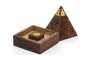 Piramide Brucia Incenso in Legno Sheesham con Buddha