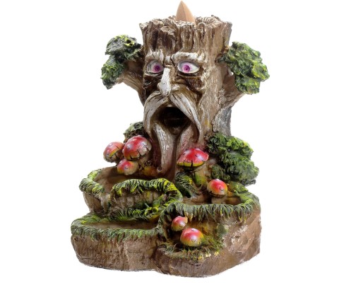Contre Bruciatore Di Incenso A Riflusso Con Albero Della Vita E Bracciale Chakra – Portaincenso In Ceramica Con Cristalli Per Yoga E Meditazione