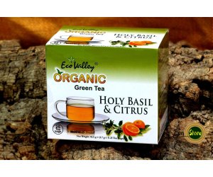 Tè verde basilico santo e agrumi