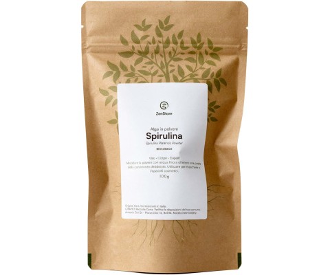 Alga Spirulina Biologica Polvere Uso Cosmetico