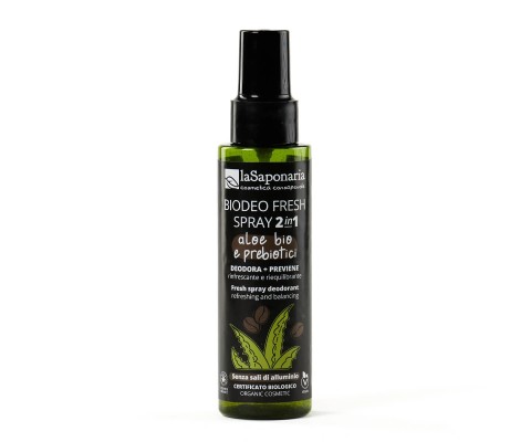 Biodeo Fresh Spray 2in1  aloe bio e prebiotici