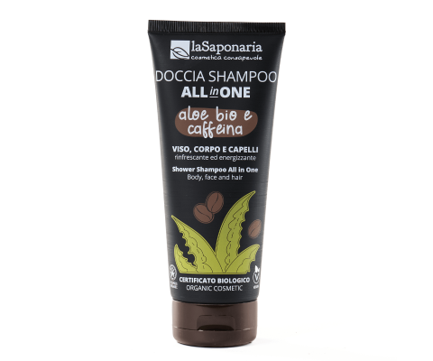 Doccia Shampoo All in One Aloe Bio e Caffeina