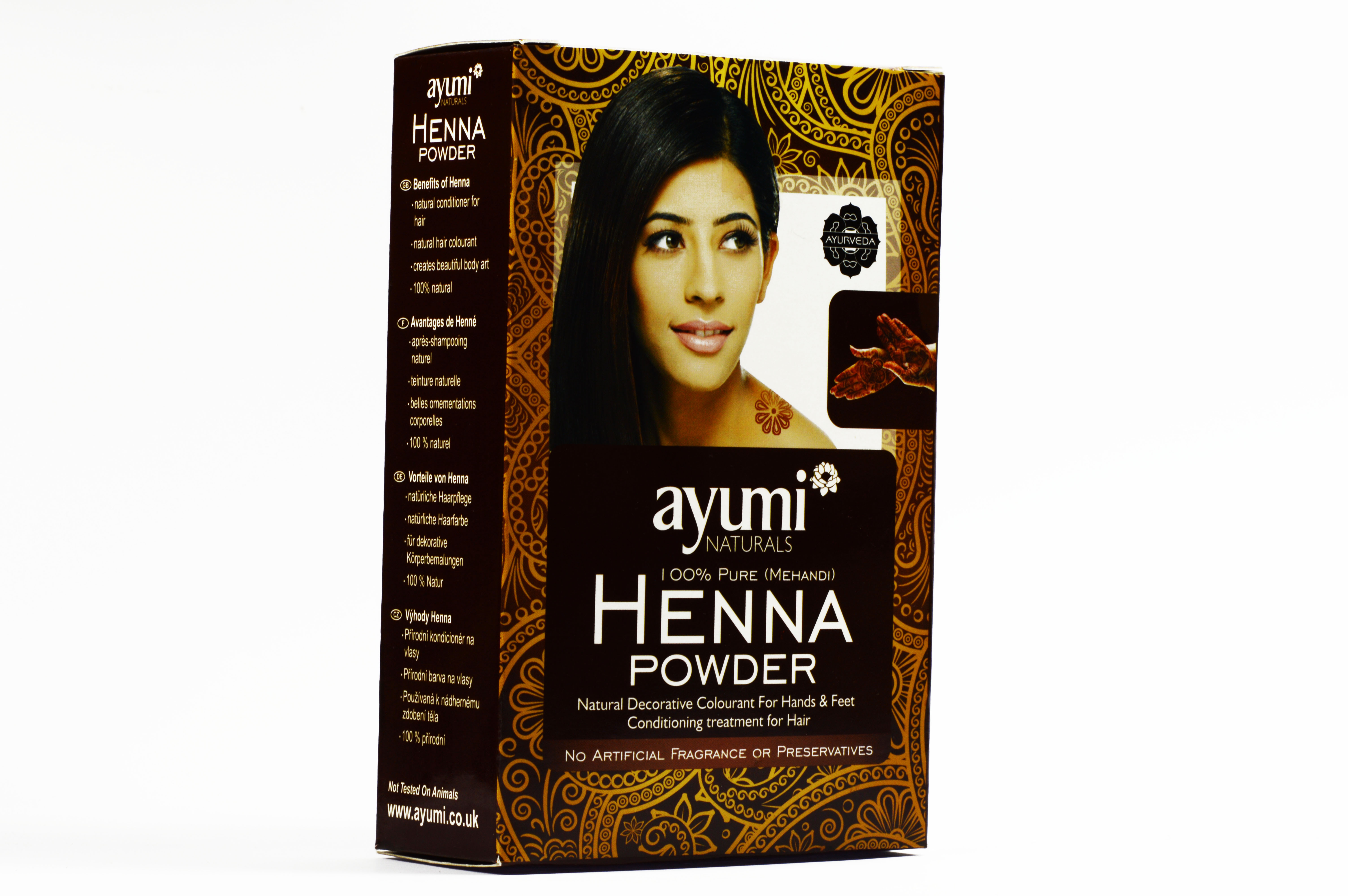 Henné Ayumi 100 Lawsonia Colore Naturale e Luminosità