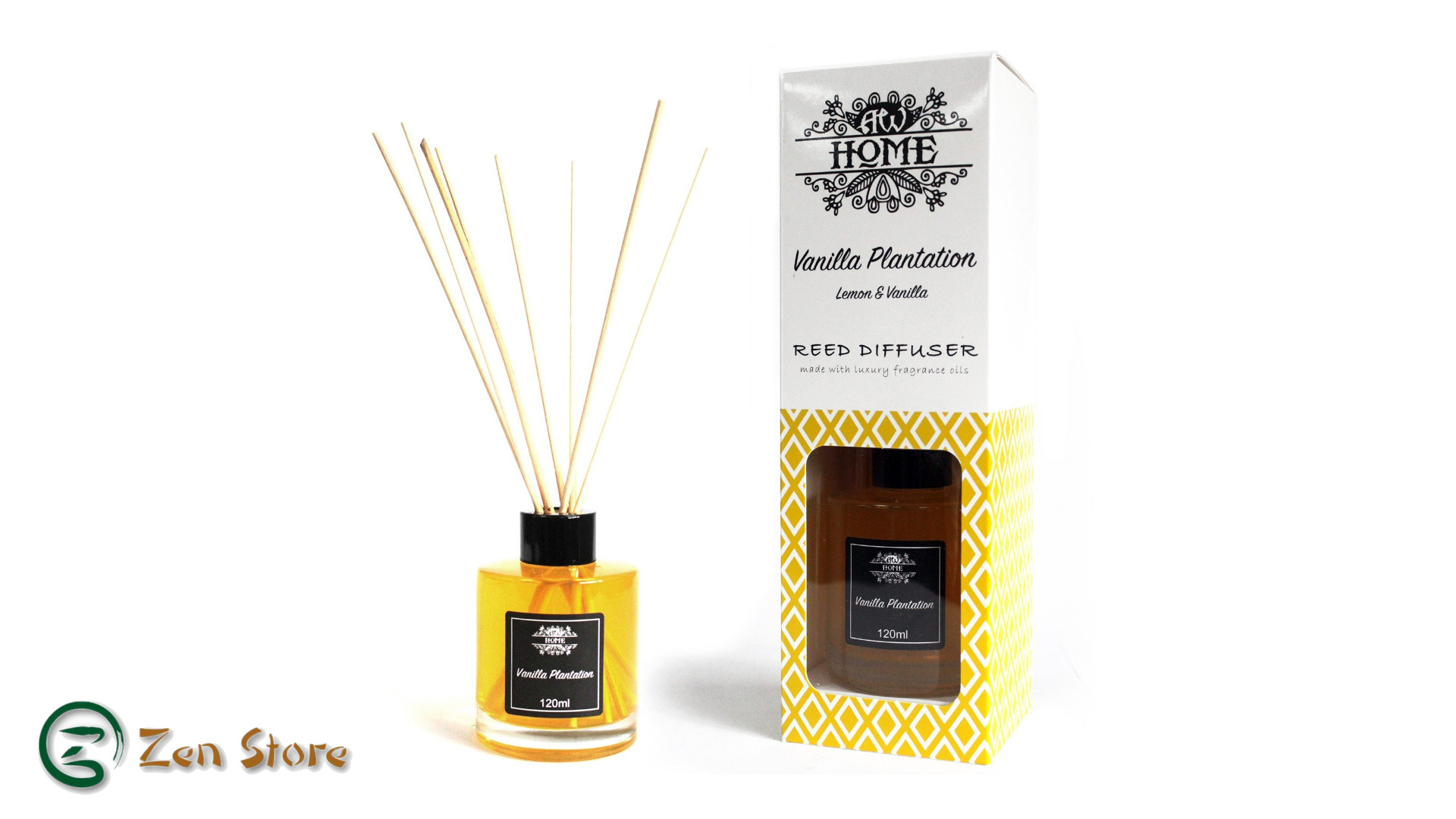 Diffusore Profumo Ambiente Collesi - Kit Con Oli Essenziali Al Miele E Zucchero, Vetro Metallizzato Oro 500 Ml, Made In Italy